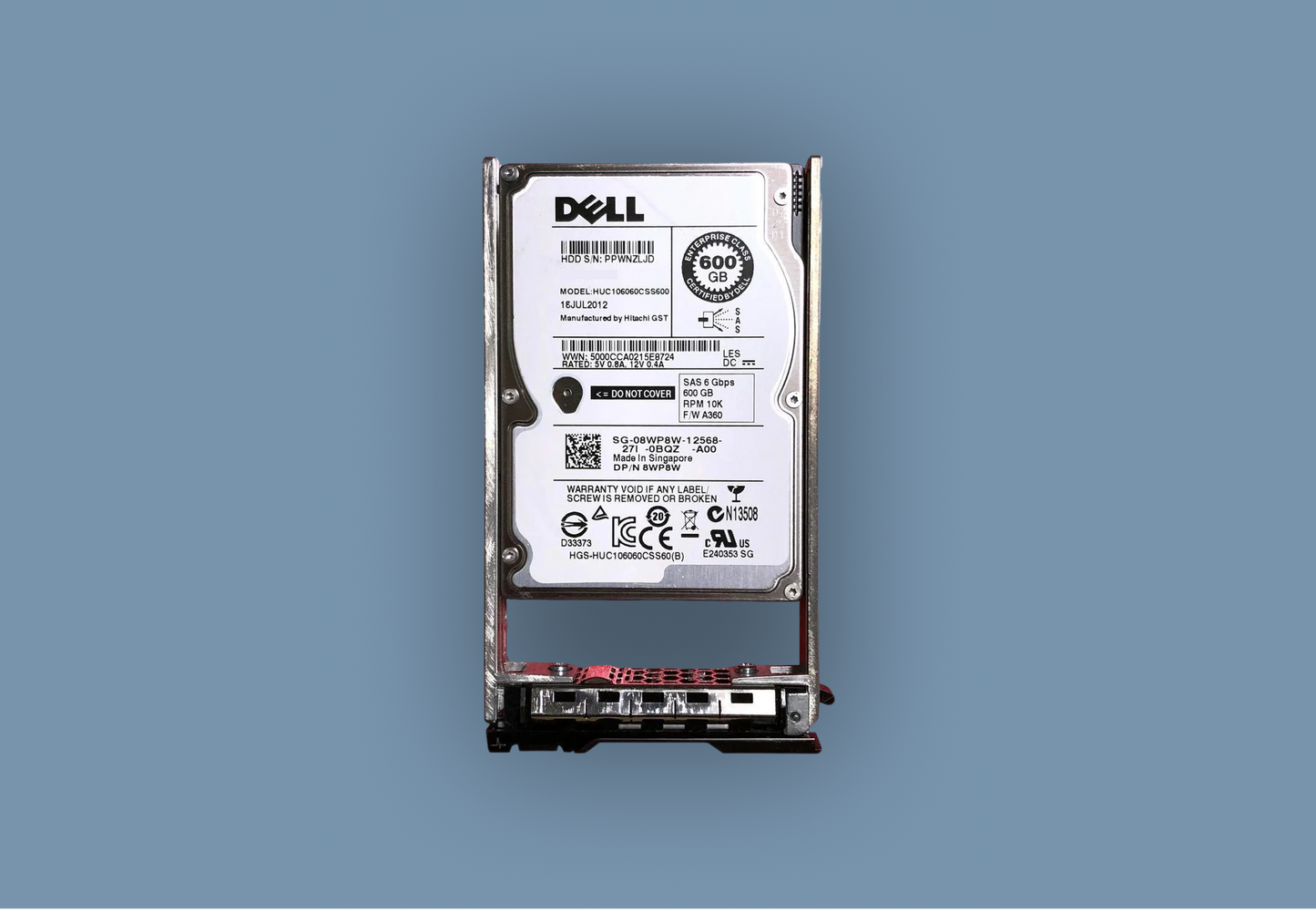 HD Dell 600gb 2.5 SAS 10k